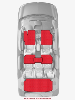 ЭВА коврики «Queen Lux» комплект для ГАЗ М-20 Победа