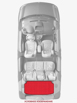 ЭВА коврики «Queen Lux» багажник для KIA Bongo (2G)